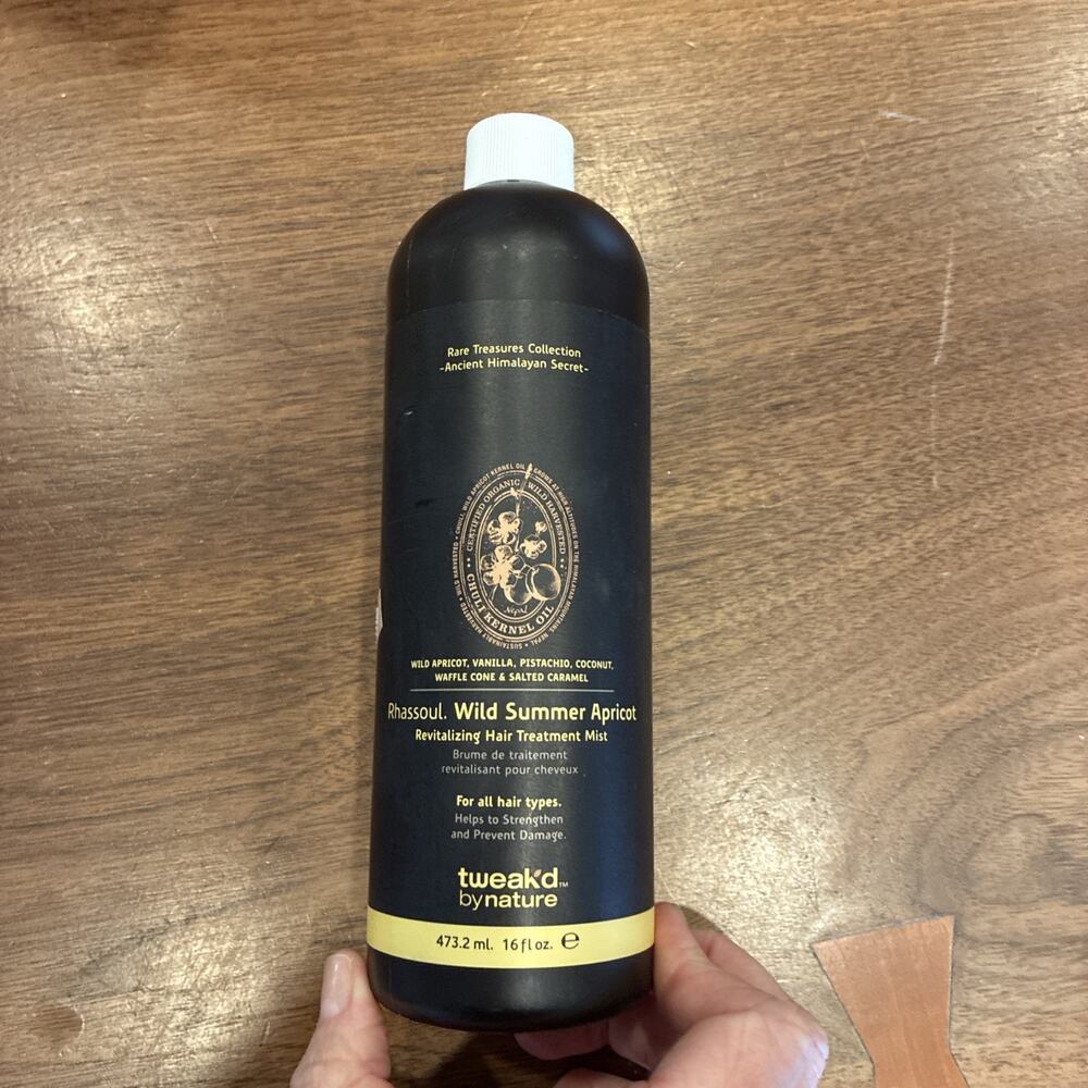 Tweak’d By Nature Rhassoul Hair Treatment Mist Wild Summer Apricot 16oz Sealed